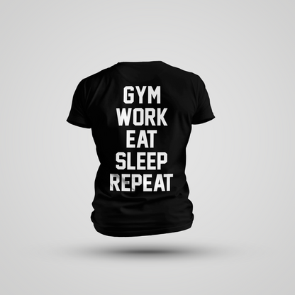 GYM WORK EAT SLEEP REPEAT - T-Shirt Dri-FIT Tech