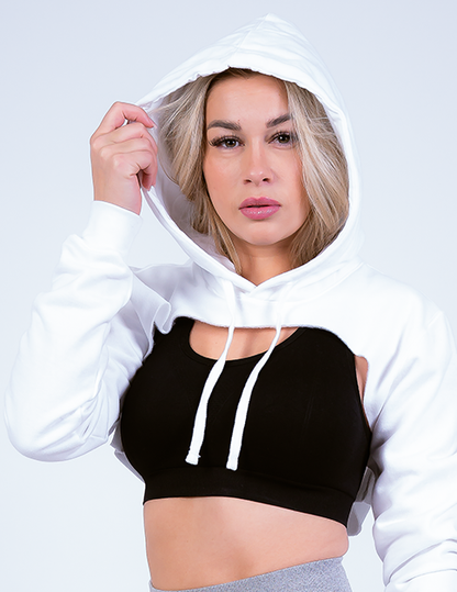 NATASHA - Deep Hoodie Blanc