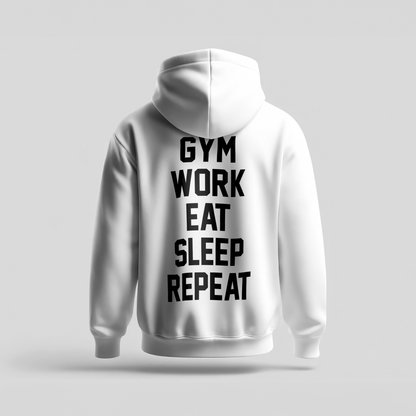 GYM WORK EAT SLEEP REPEAT - Hoodie Premium