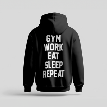 GYM WORK EAT SLEEP REPEAT - Hoodie Premium