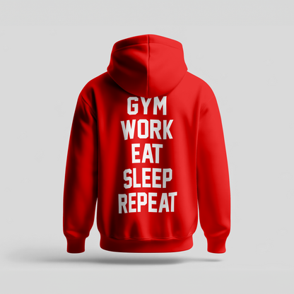 GYM WORK EAT SLEEP REPEAT - Hoodie Premium